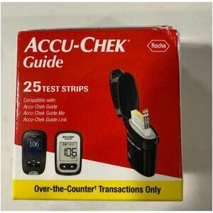 Accu-Chek Guide Test Strips 25 Count Blood Glucose Monitoring
